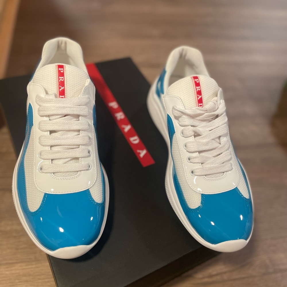 Mens Prada Americas Cup sneakers 8.5